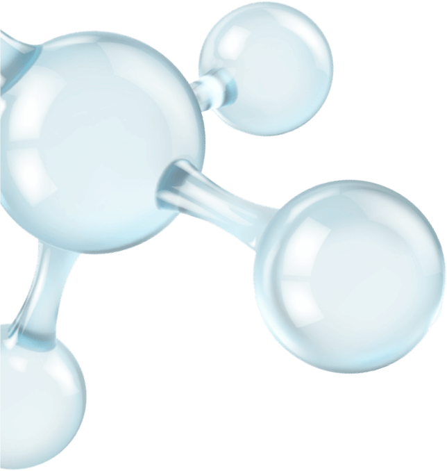 Image of a glass molecule