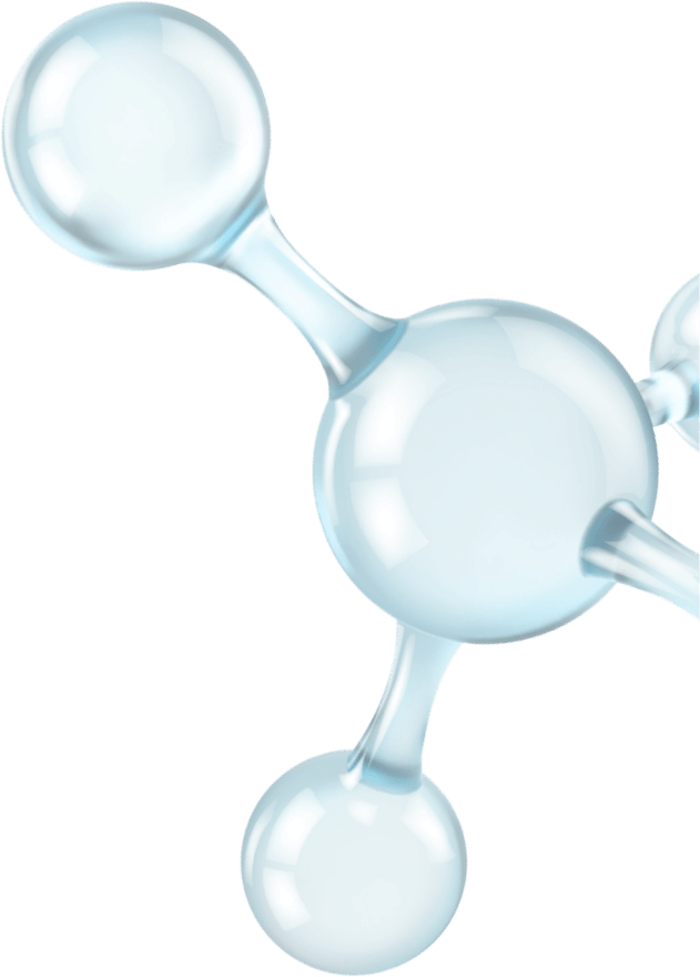 Image of a glass molecule