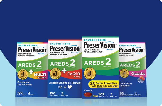 The 4 AREDS 2 product packages 