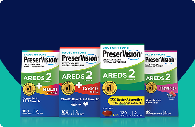 The 4 AREDS 2 product packages 